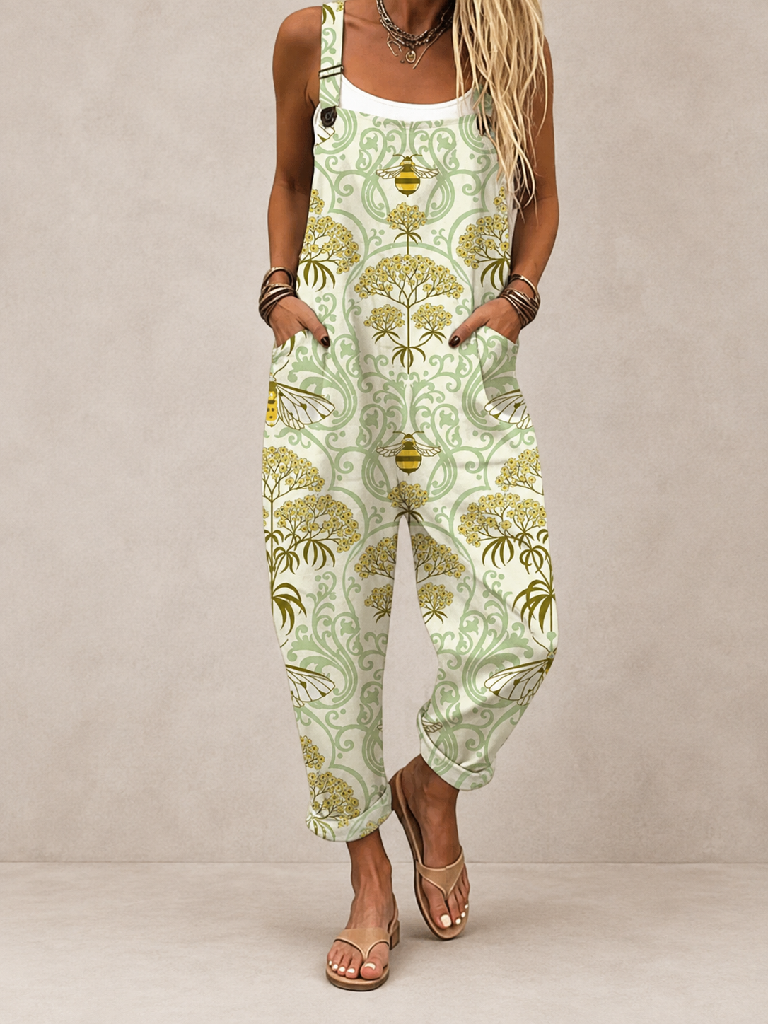 Green Forest | Comfortable Printed Overalls
