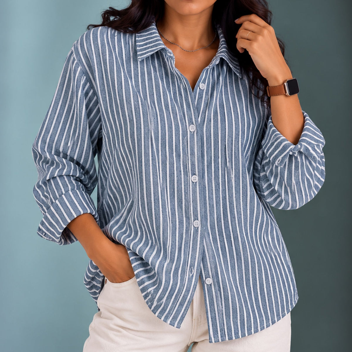 Jacque | Striped Button-Down Shirt