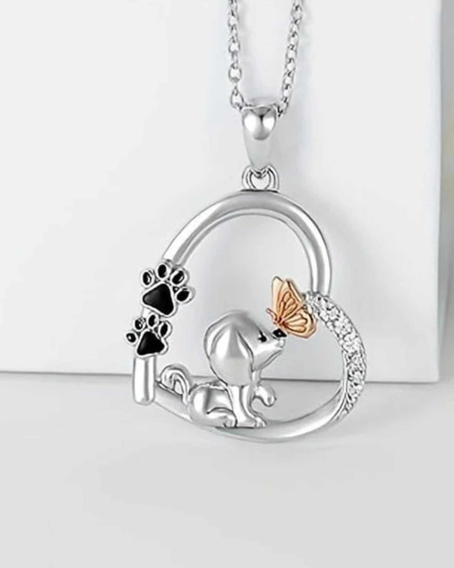 Beloved Dog Heart Necklace