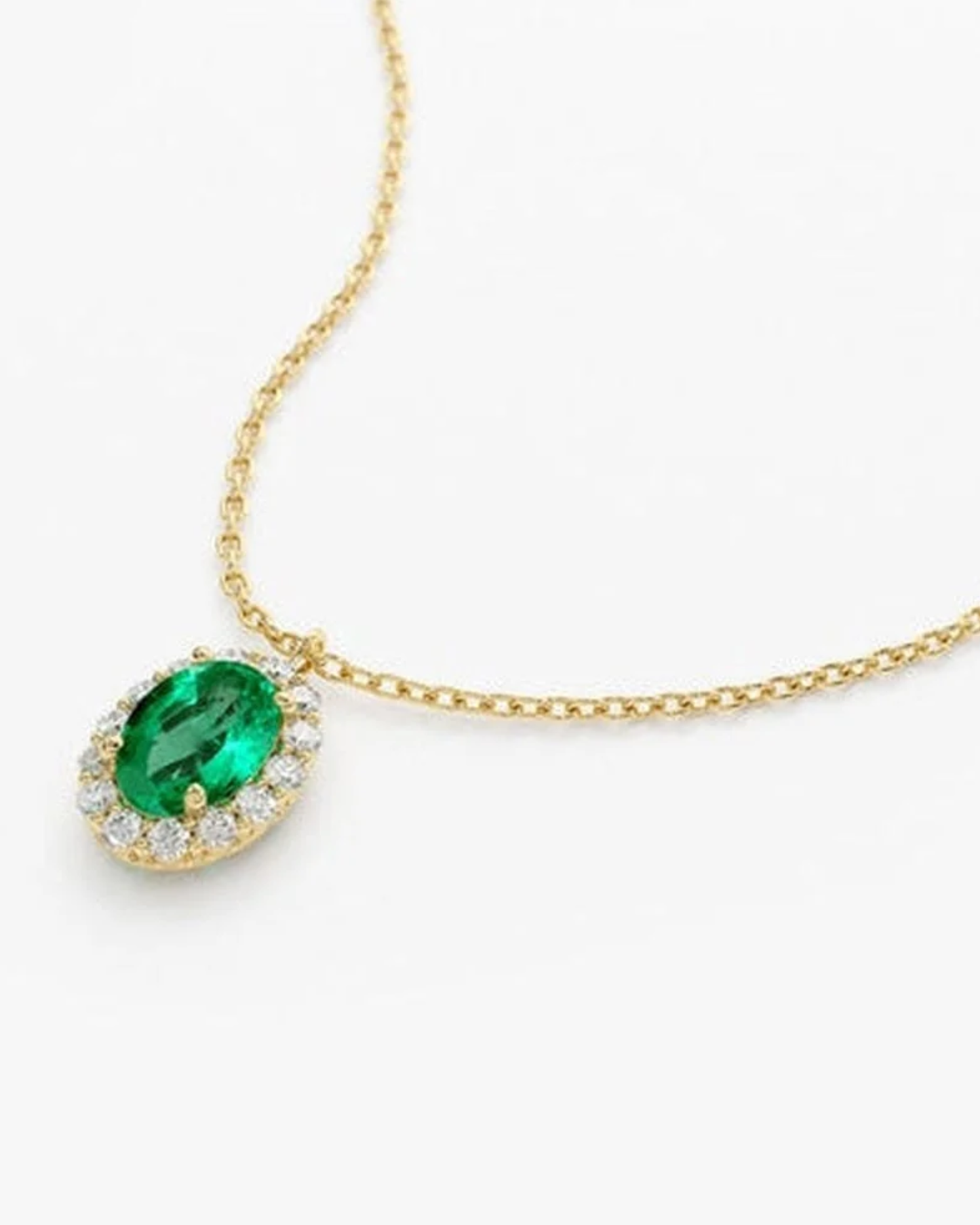 Vintage Petite Emerald Necklace