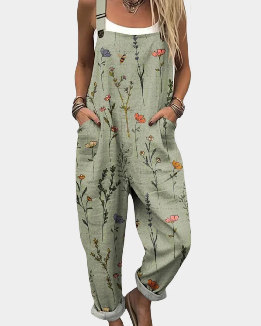 Plants | Comfortable Printed Overalls