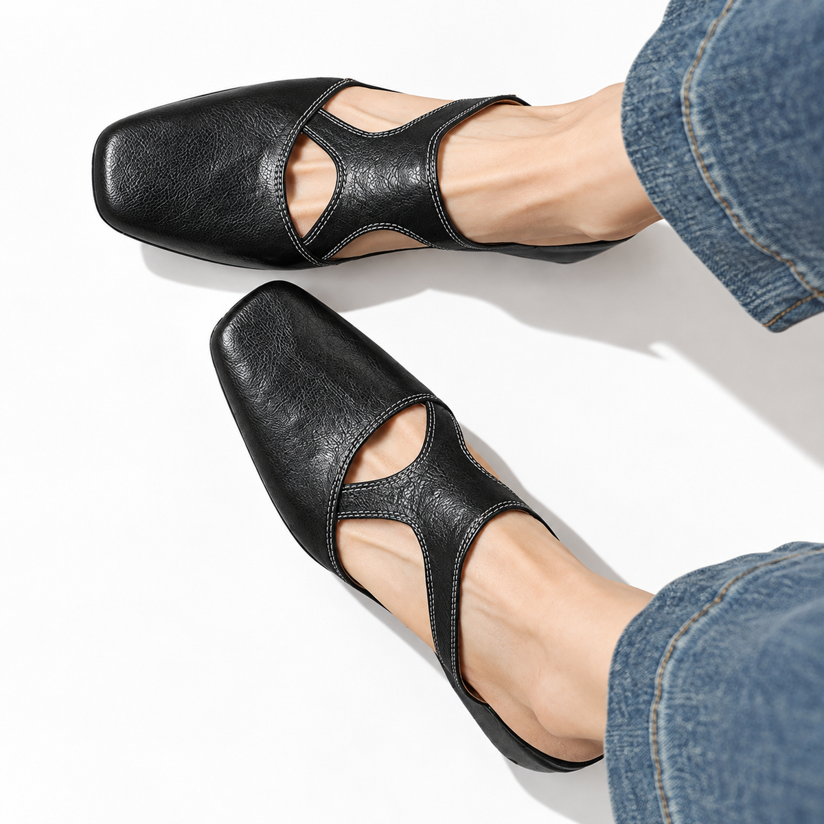 Dessay | Leather Comfort Mules