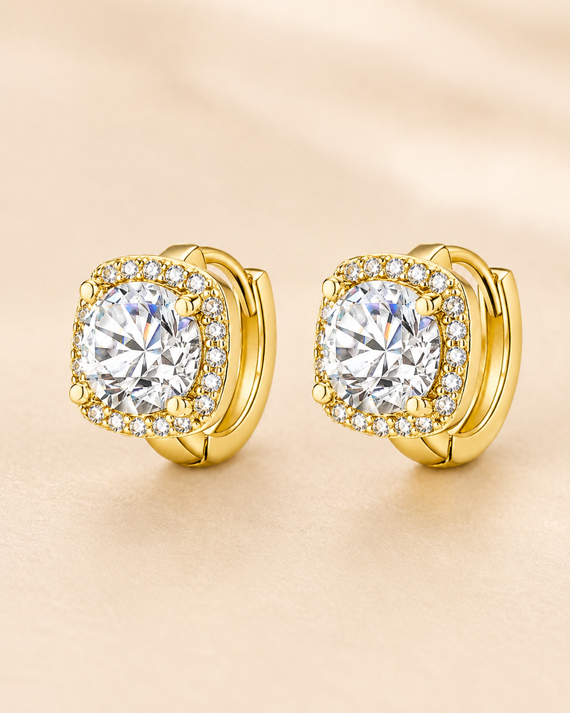 Madisom Square Earrings Gold