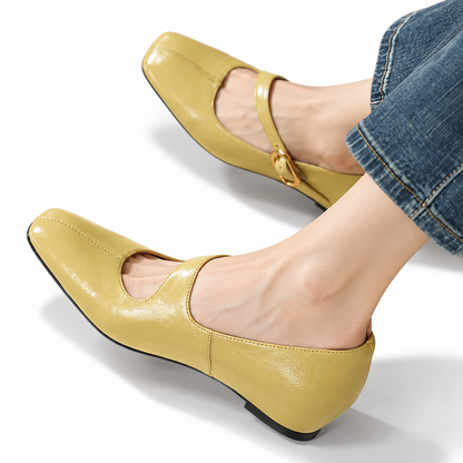 Viore | Comfort Leather Mary Jane Heels