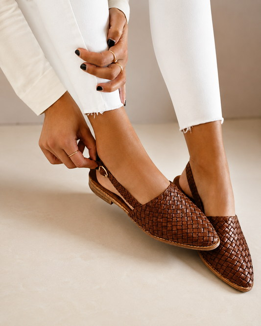 Aola | Woven Slingback Loafer