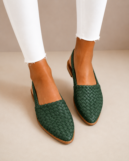 Aola | Woven Slingback Loafer