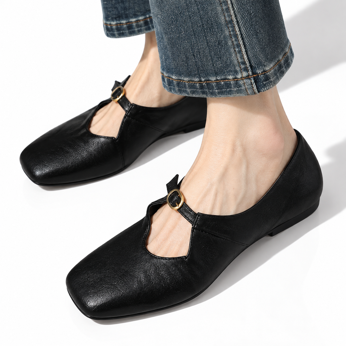 Elsbeth | High-Vamp Mary Jane Flat