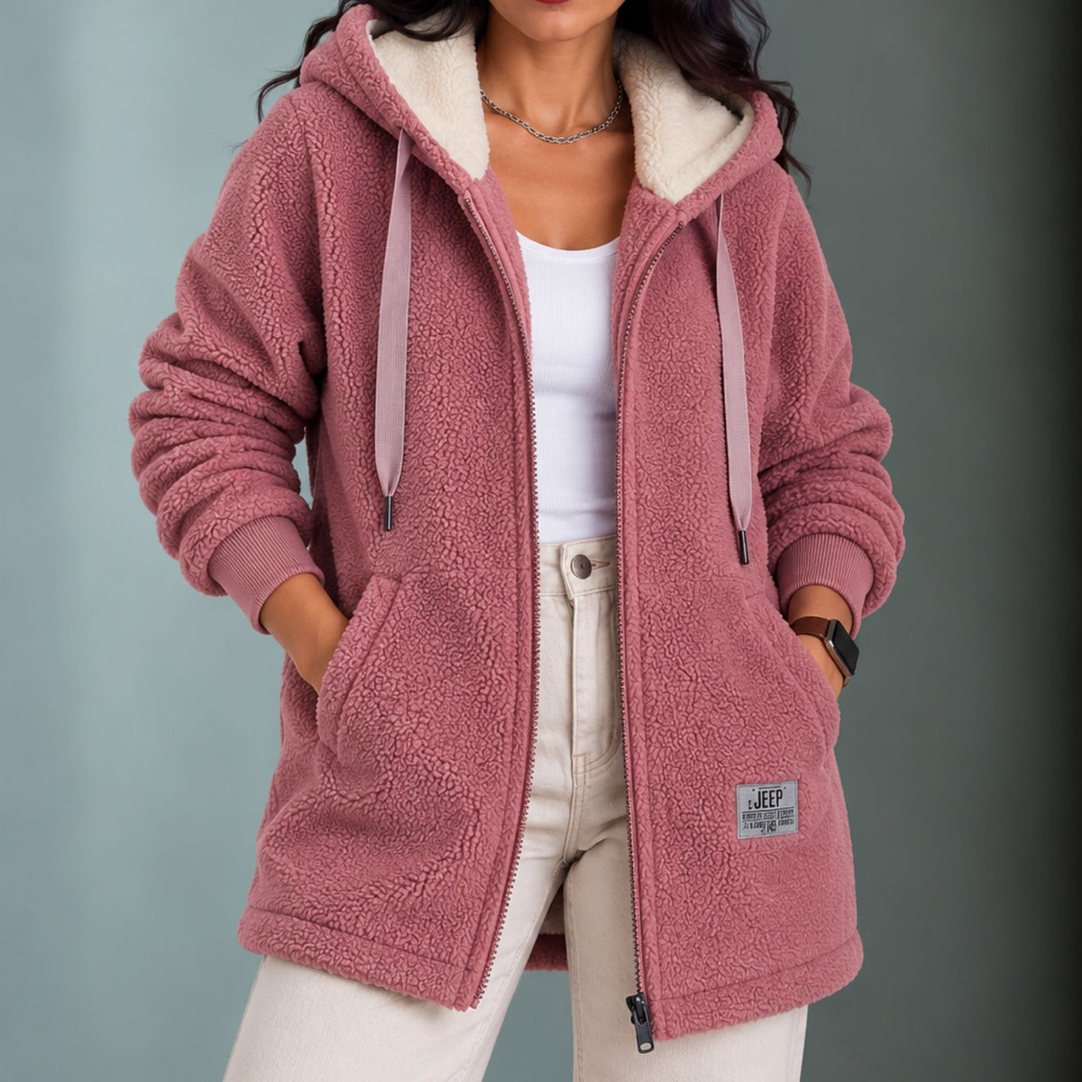 Maye | Women's Hooded Full-Zip Relaxed Jacket