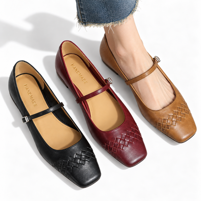 Vemmy | Square-Toe Mary Jane Flat