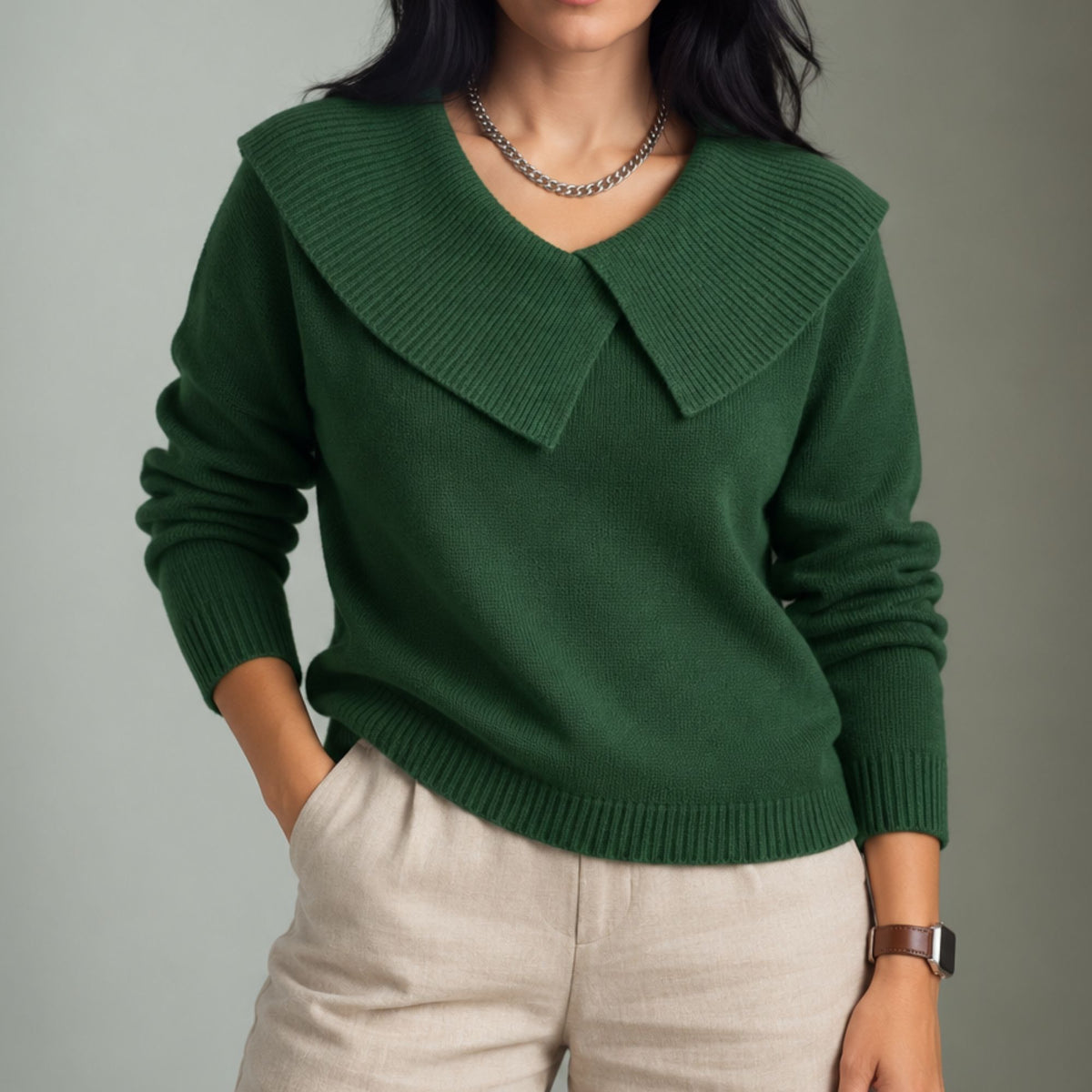 Sunnor | Warm Sweater with Soft Collar