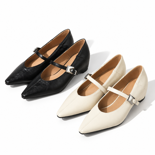 Tamsis | Pointed-Toe Mary Jane Flat
