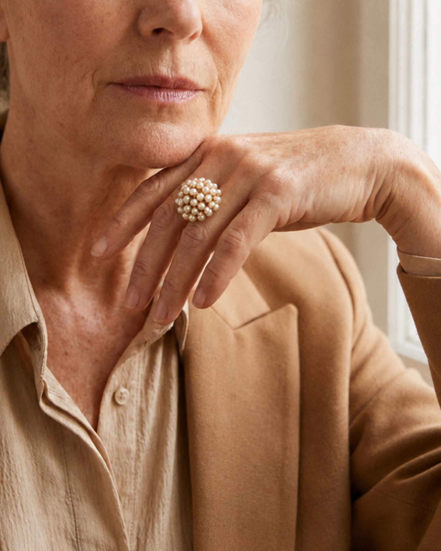 Evelyn Pearl Bloom Ring