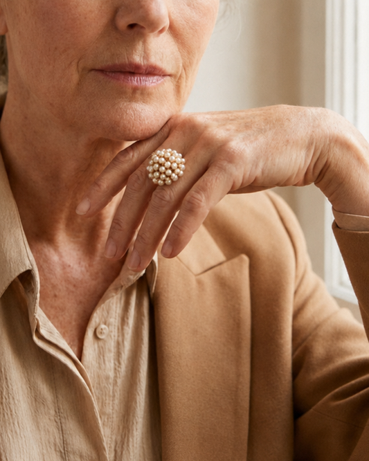 Evelyn Pearl Bloom Ring