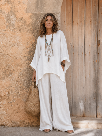 Majol | Linen-Blend Boho Set
