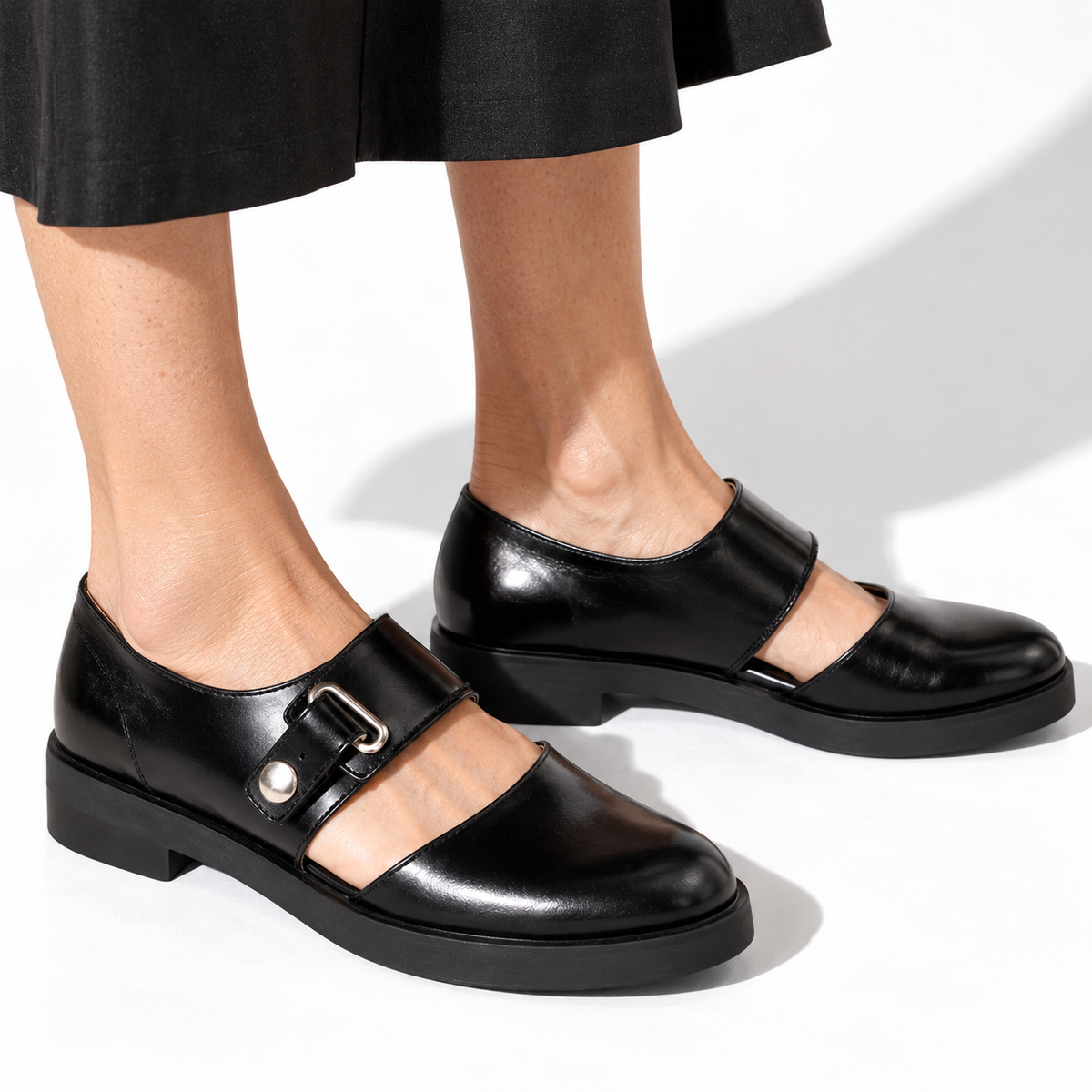 Nirma | Adjustable Strap Mary Jane Flats