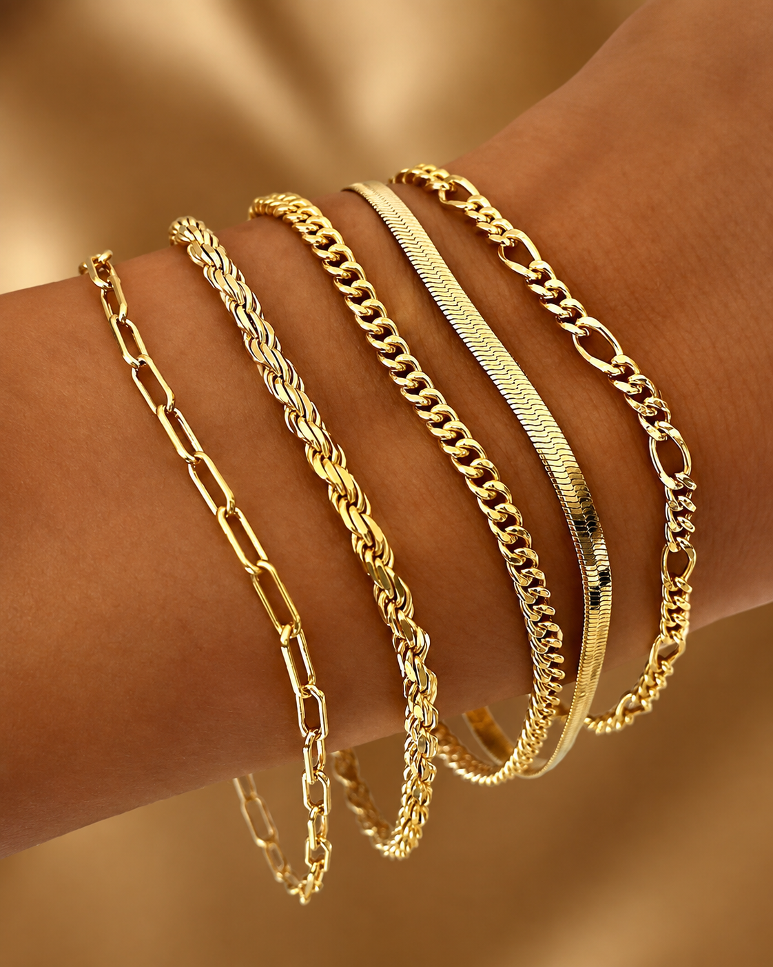 Elvis Renner Bracelet Set Gold