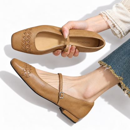 Vemmy | Square-Toe Mary Jane Flat