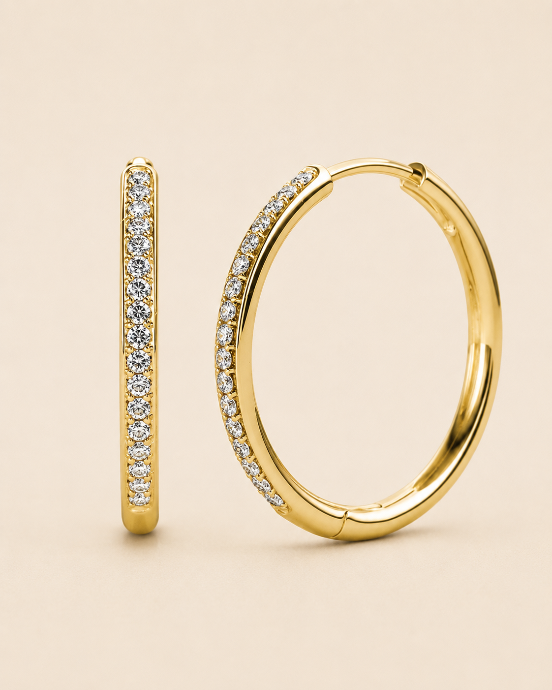 Rounded Earrings Gold
