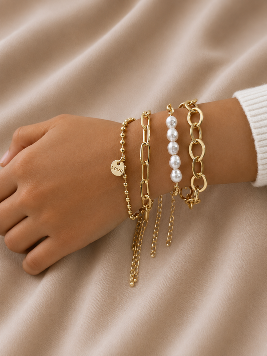 Goldy Pearl Bracelet Packs