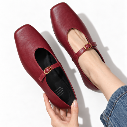 Elsbeth | High-Vamp Mary Jane Flat