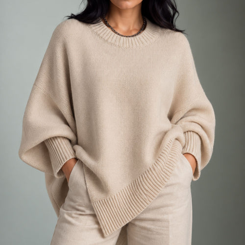 Abigaily | Women's Oversized Drape Knit Sweater