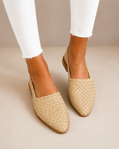 Aola | Woven Slingback Loafer