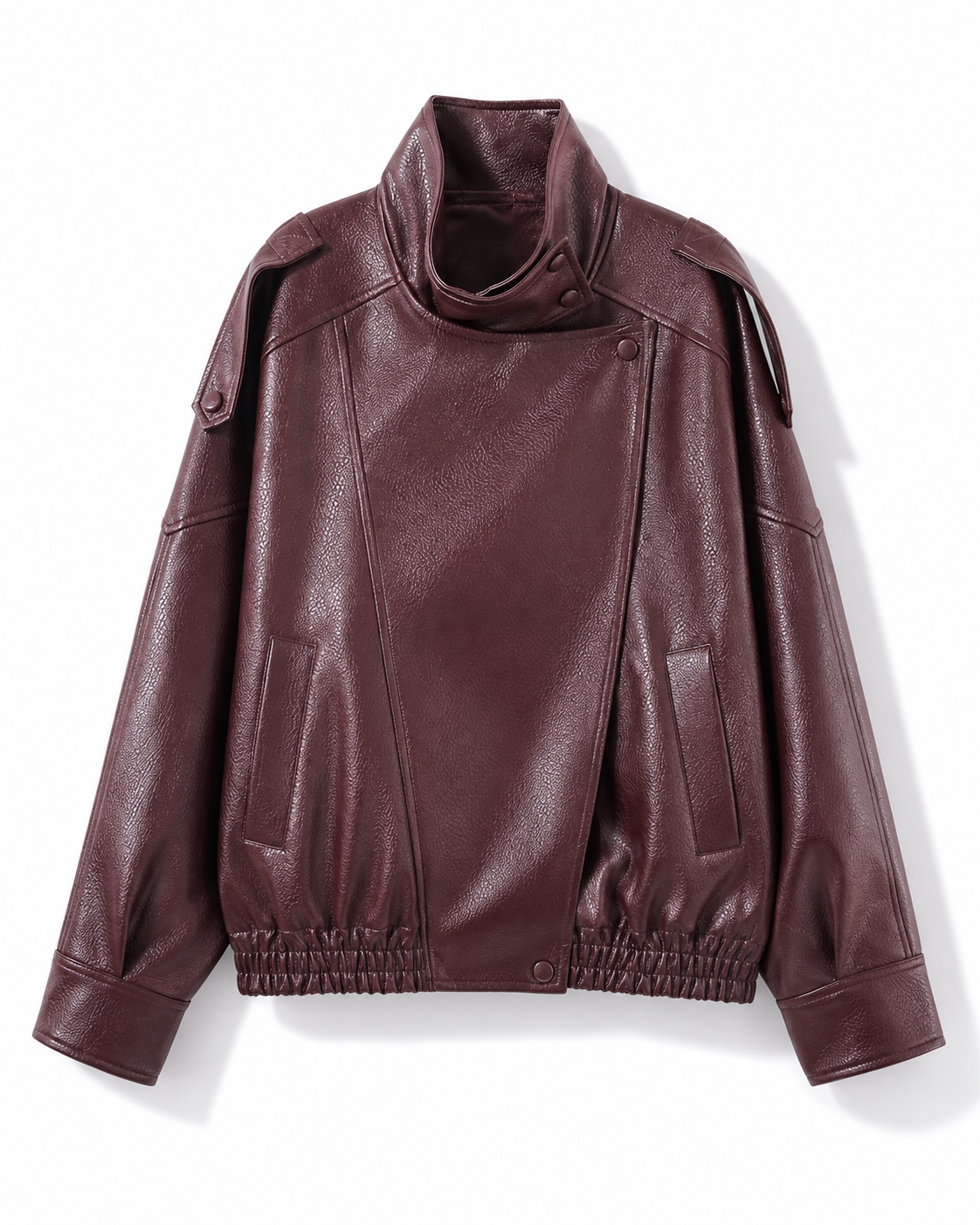 AUTUMN JACKET LEATHER LONG SLEEVE