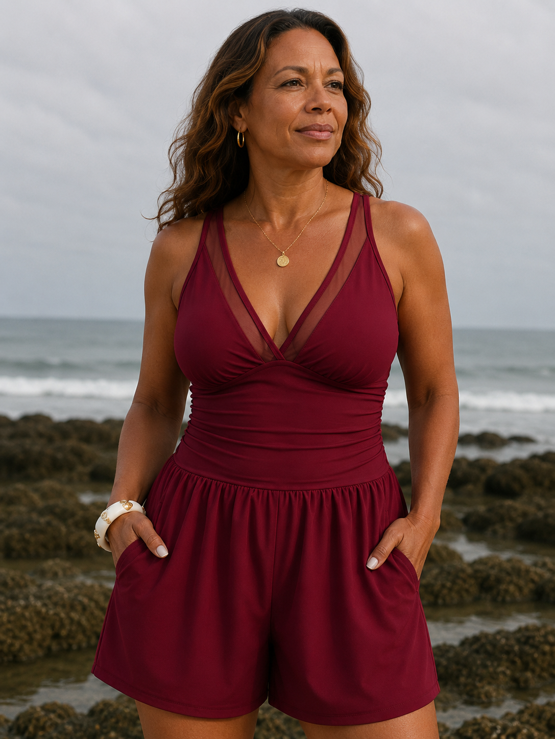 Hornets | Seabreeze Elegance Swim Dress