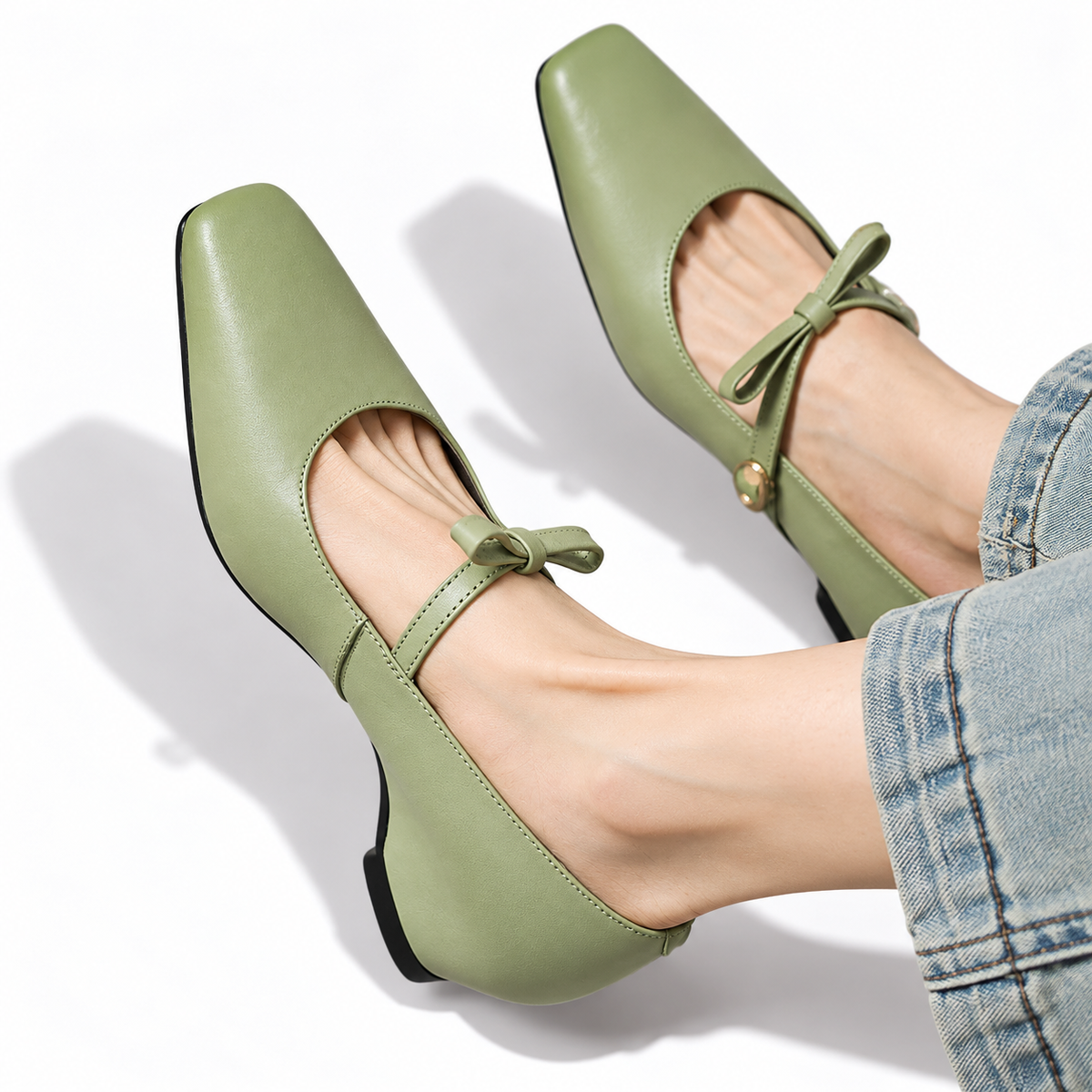 Bronny | Bow-Strap Mary Jane Pump