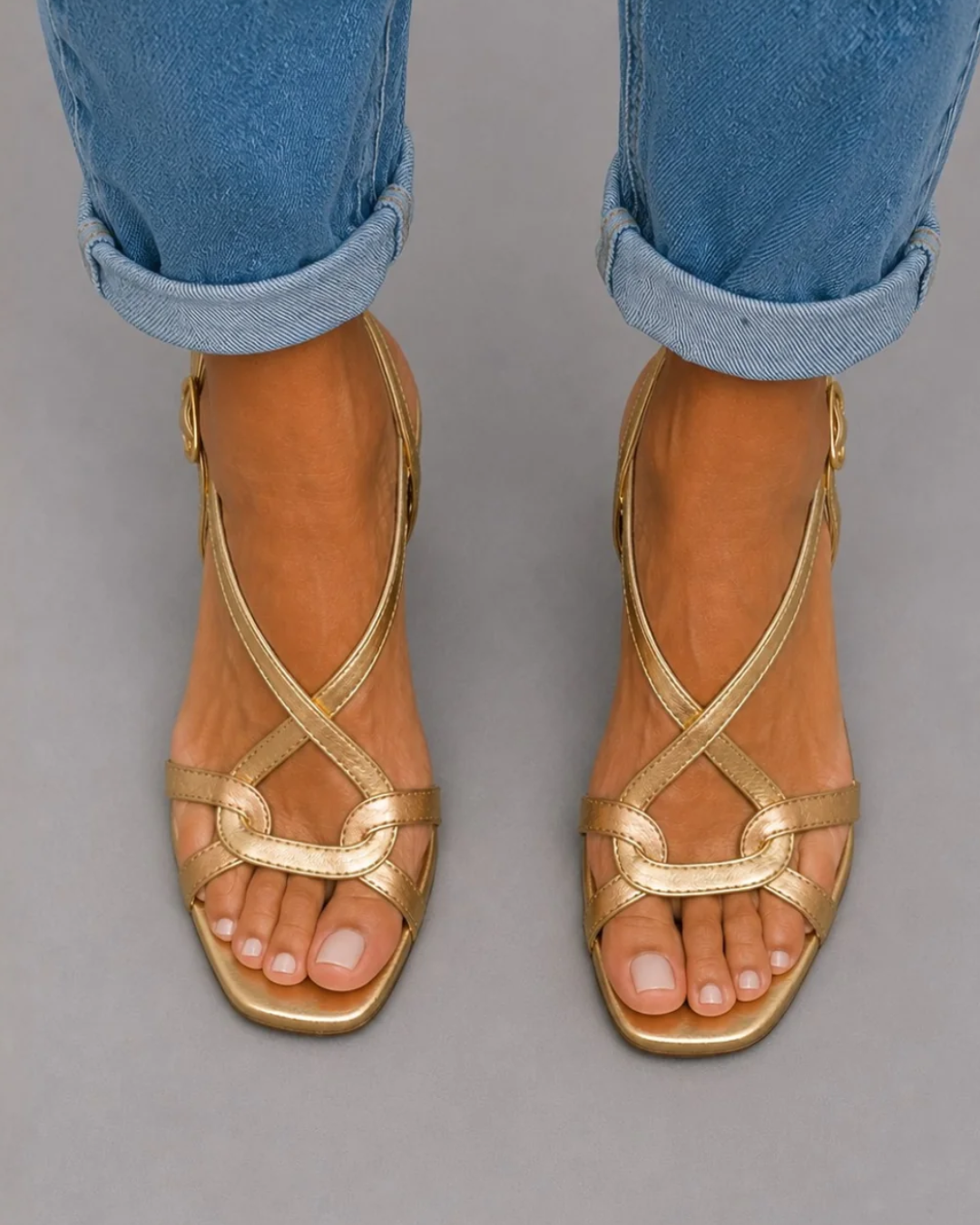 Solita | Golden Sandals, Summer Charm Comfort