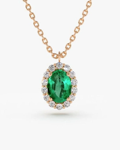Vintage Petite Emerald Necklace