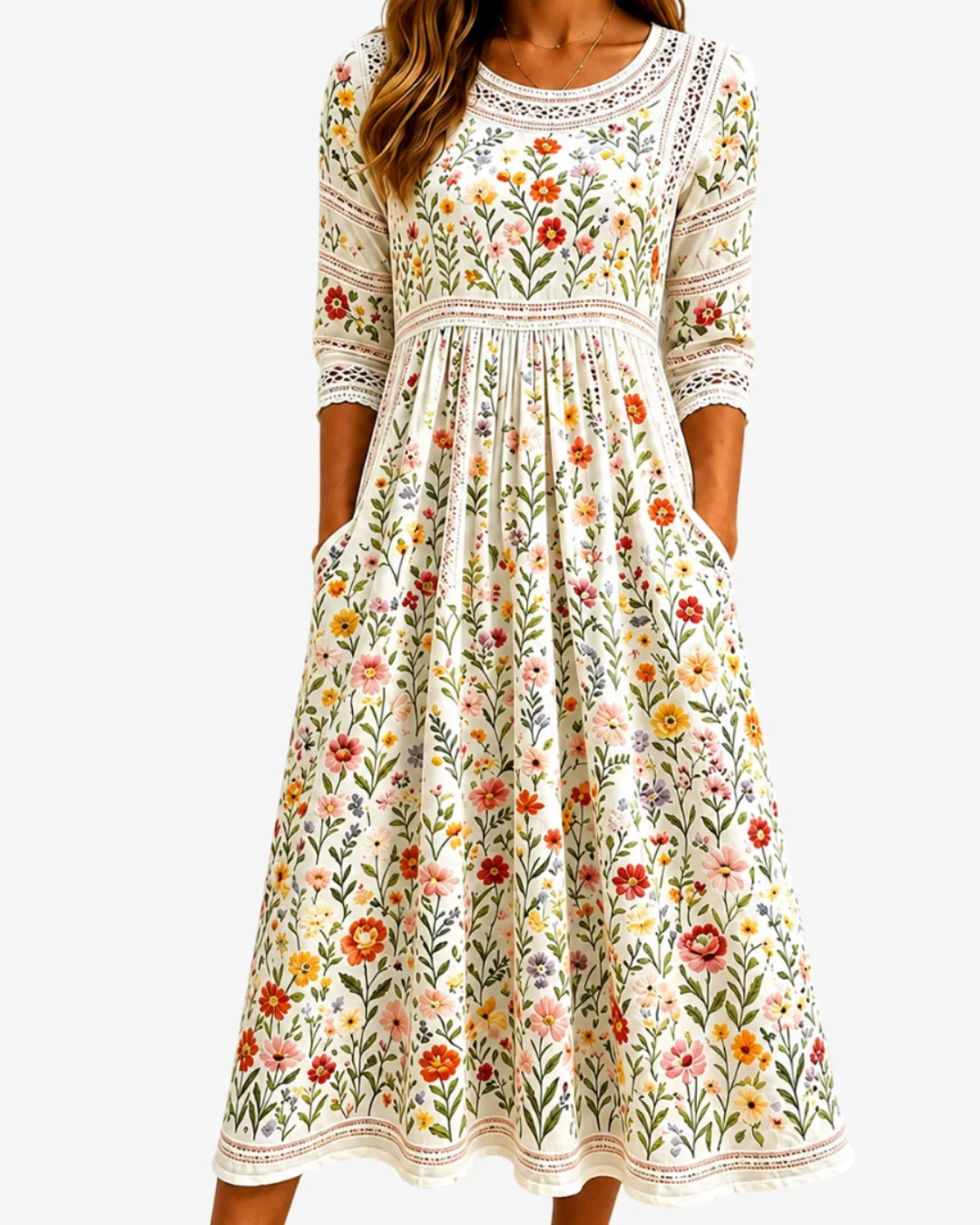 Wildflower |  Meadow Charm Midi Dress