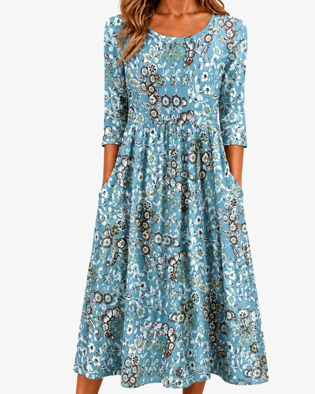 Seaside Mosaic | Pocket Maxi Dress