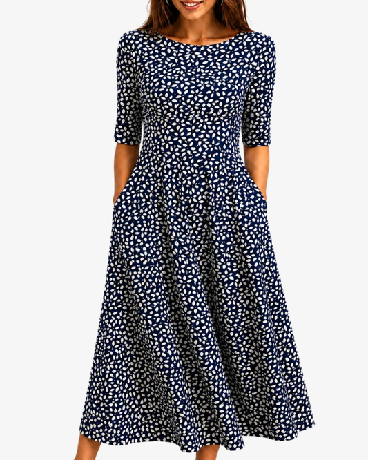 Midnight Bloom | Pocket Maxi Dress