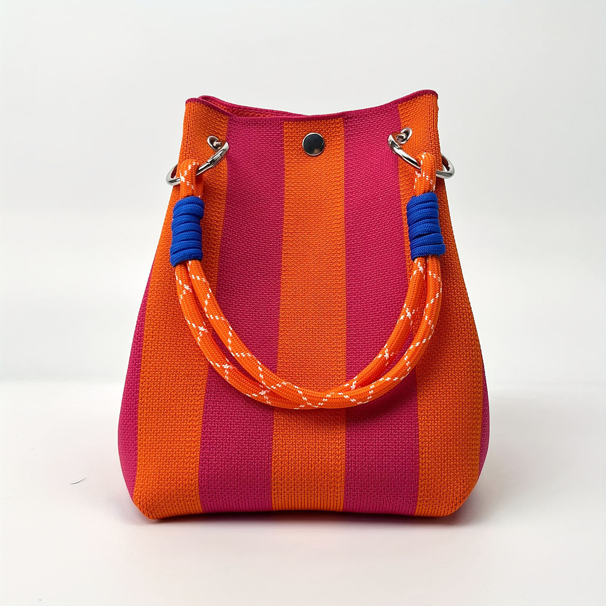 NIZZA KNITTED RETRO BUCKET HANDBAG