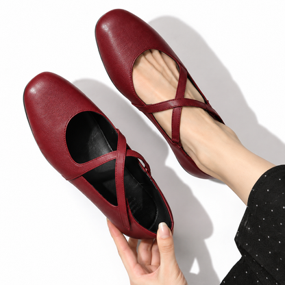 Zeorey | Leather Flats