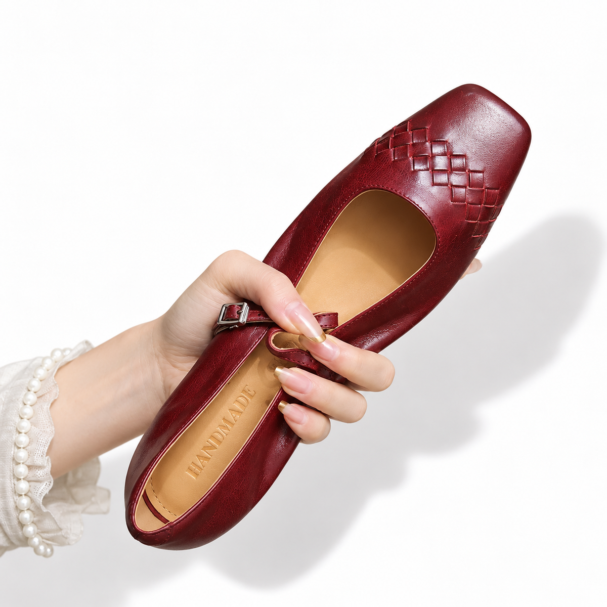 Vemmy | Square-Toe Mary Jane Flat