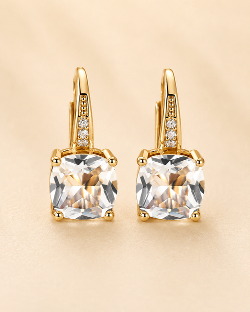 Mayestic Stone Earrings Gold
