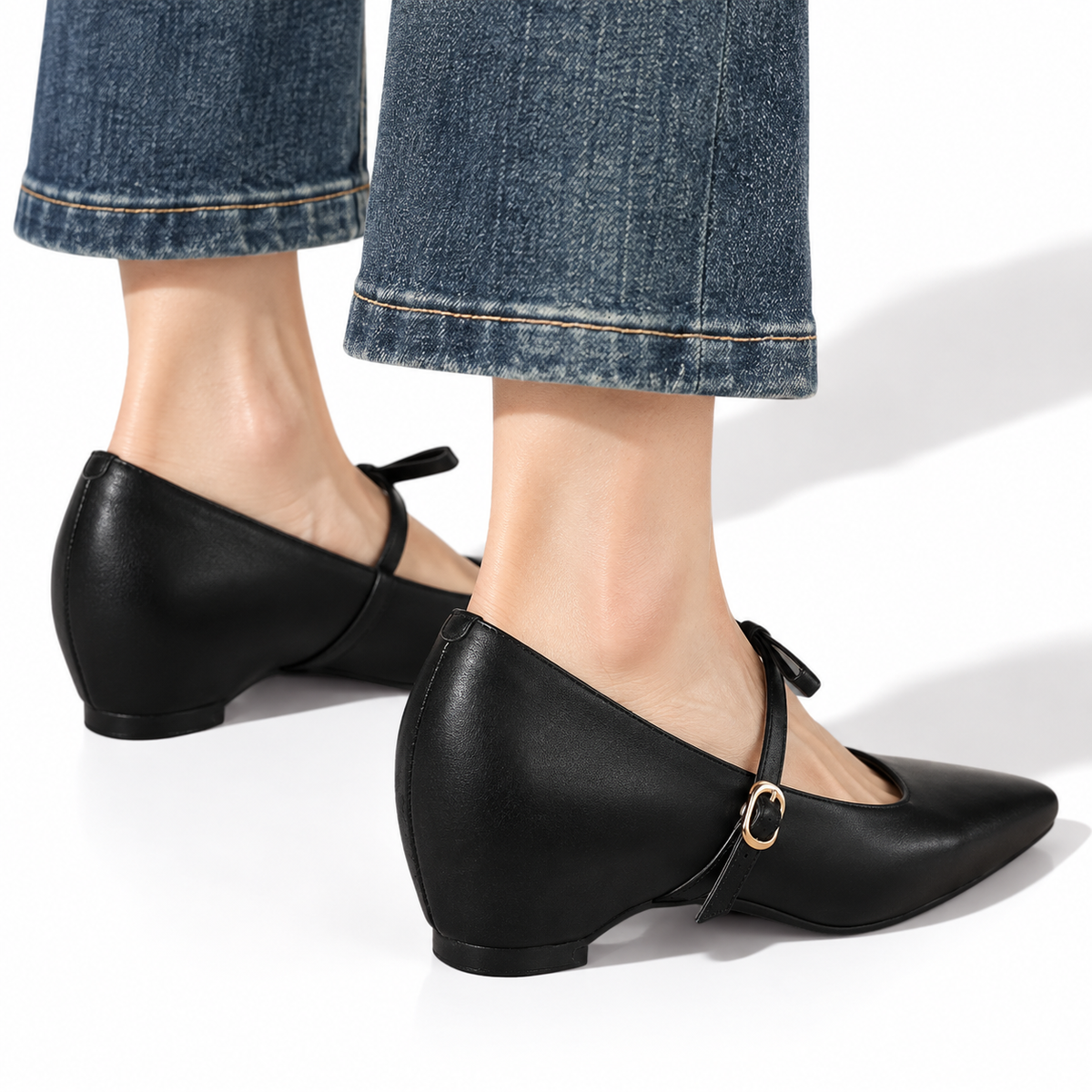 Bronny | Bow-Strap Mary Jane Pump