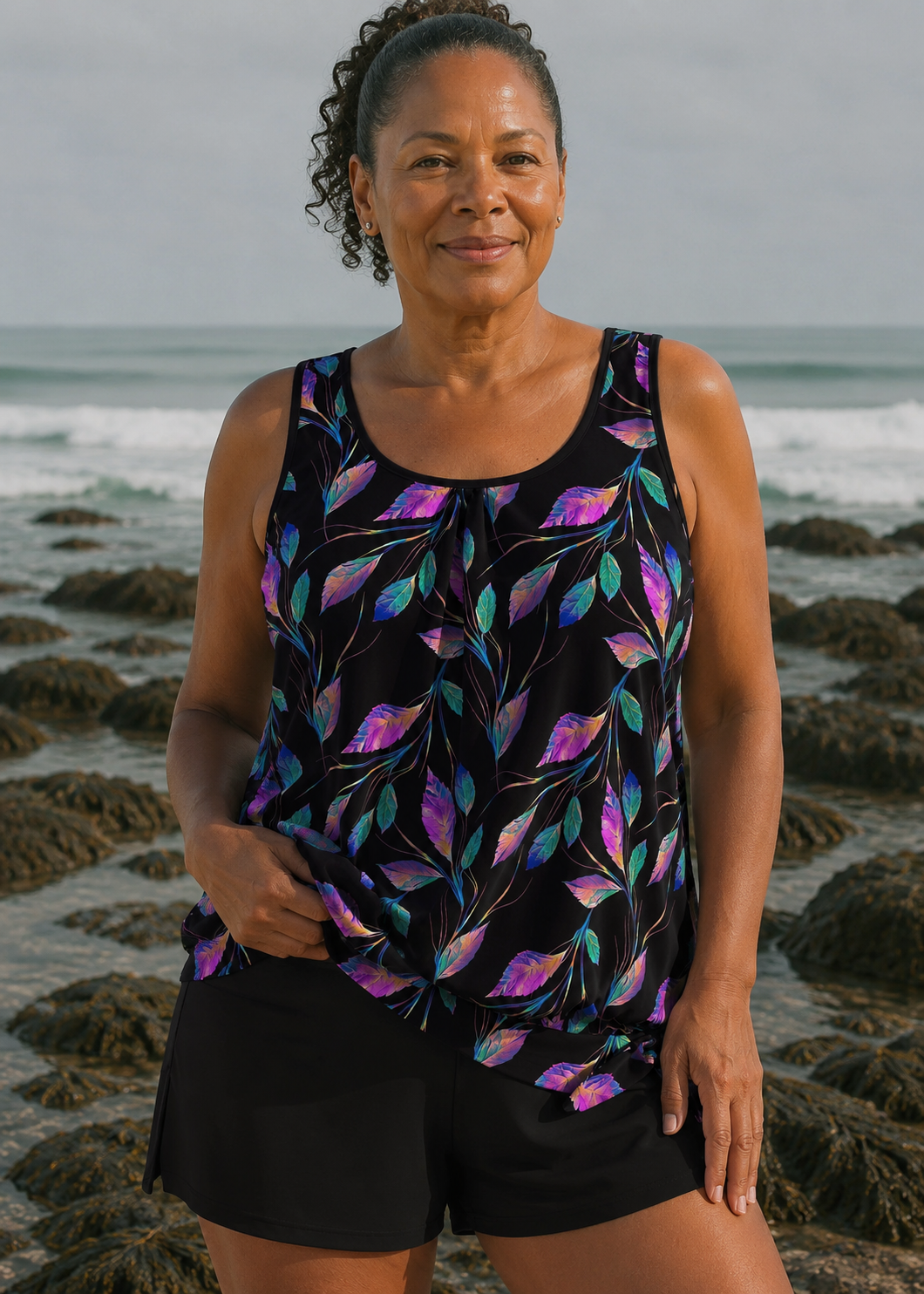 Vegans | Relaxed Fit Leaf Swim Set