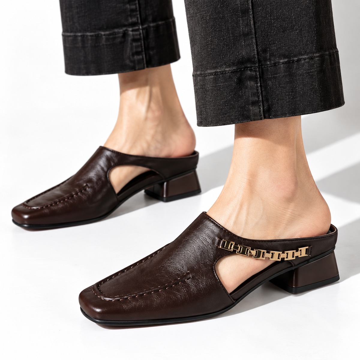 Vyola | Comfort Leather Mules