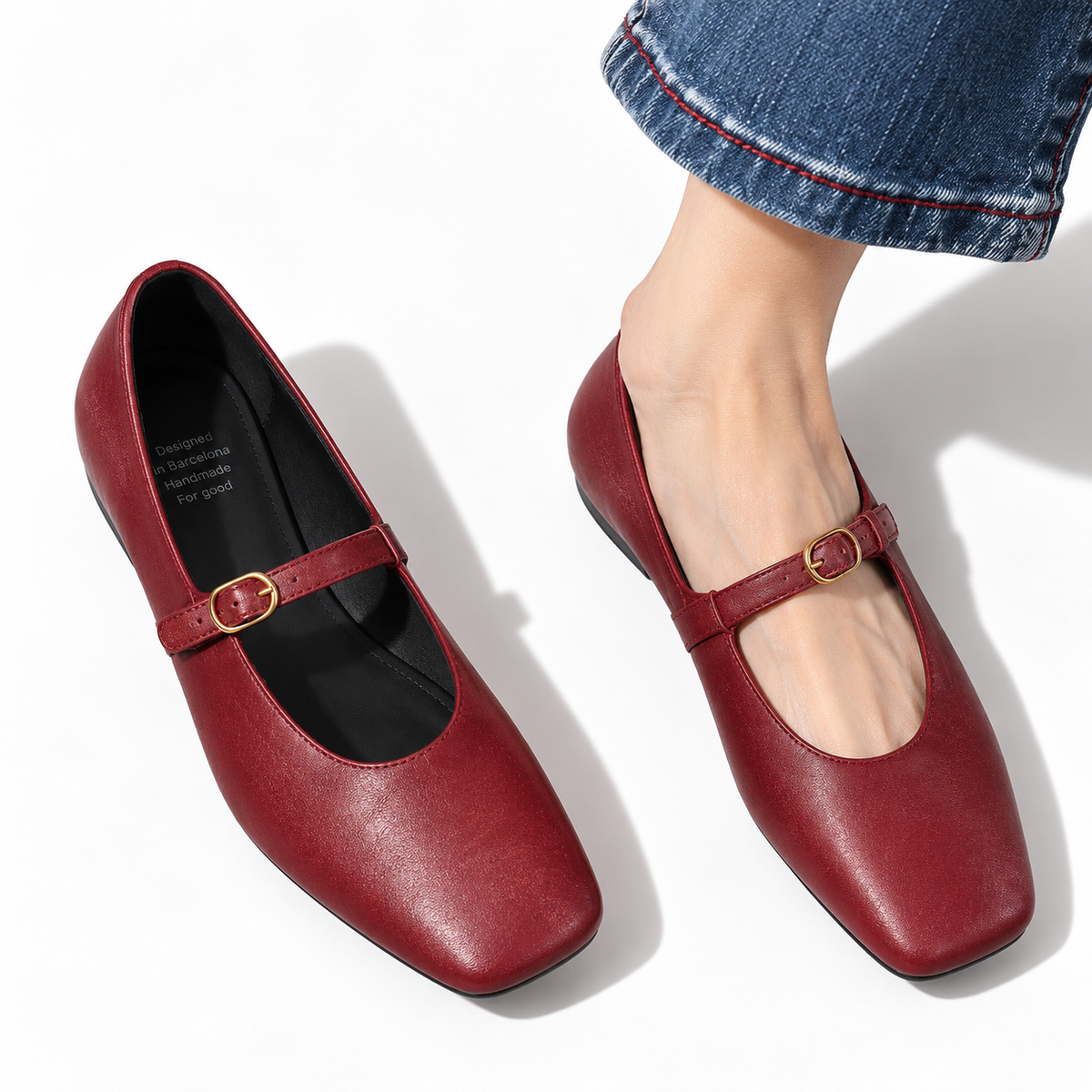 Elsbeth | High-Vamp Mary Jane Flat