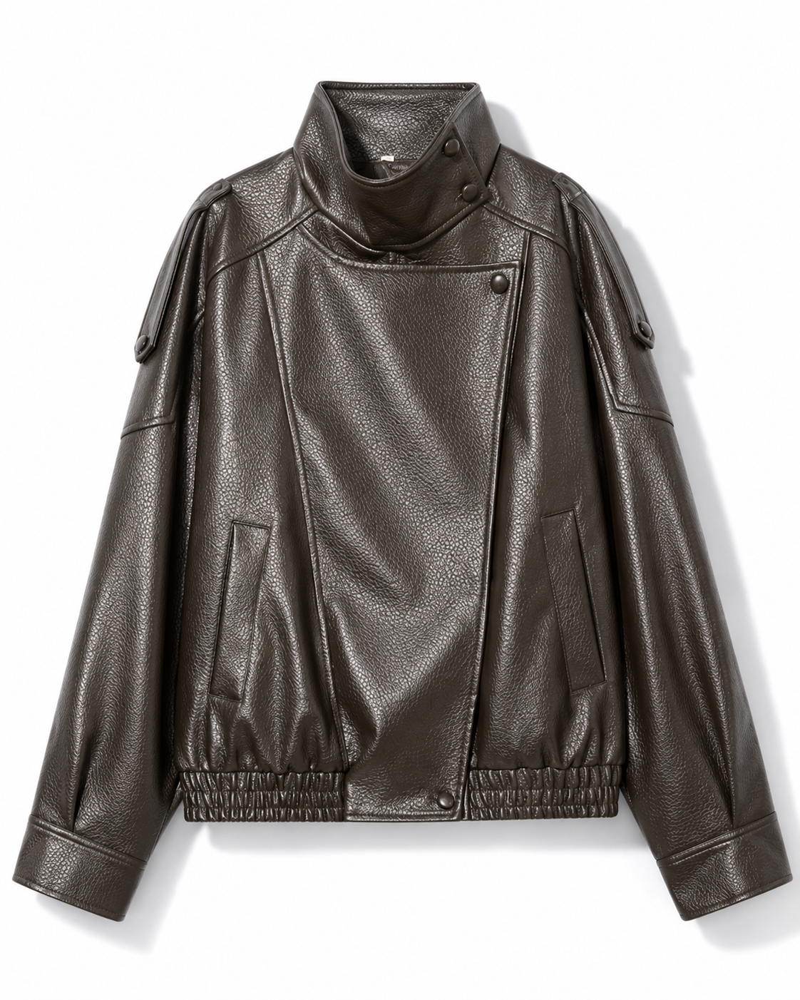 AUTUMN JACKET LEATHER LONG SLEEVE