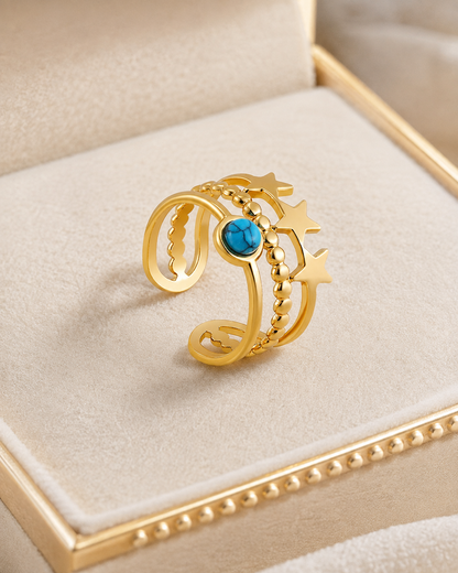 Women luxury Ring Stars