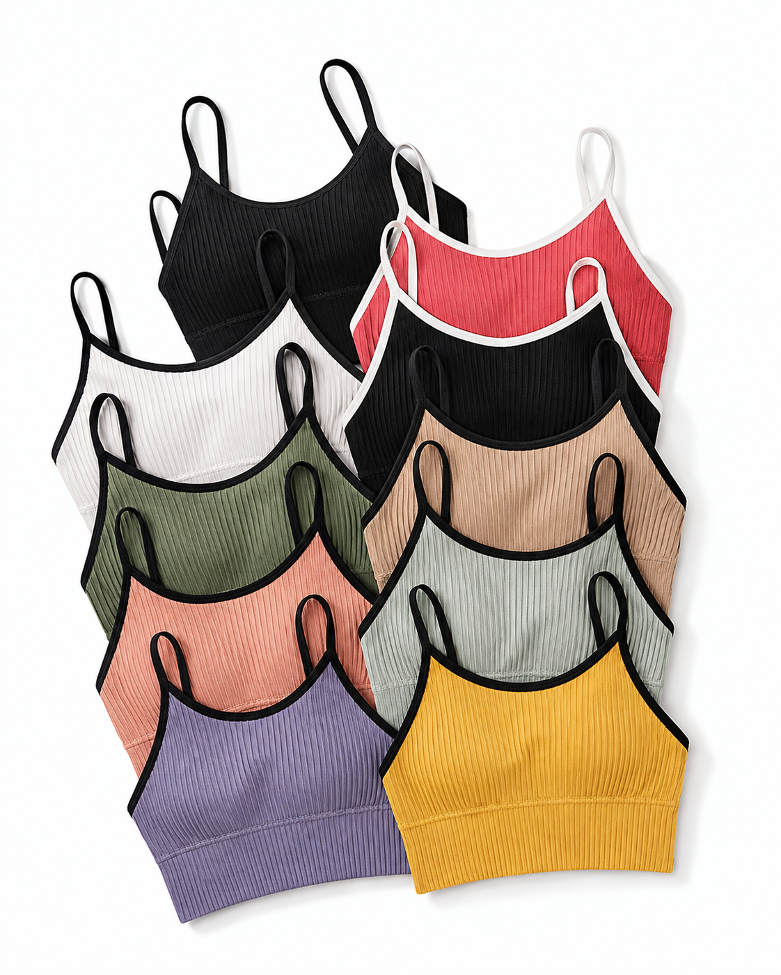 SPORTS BRA CROP TOP COTTON
