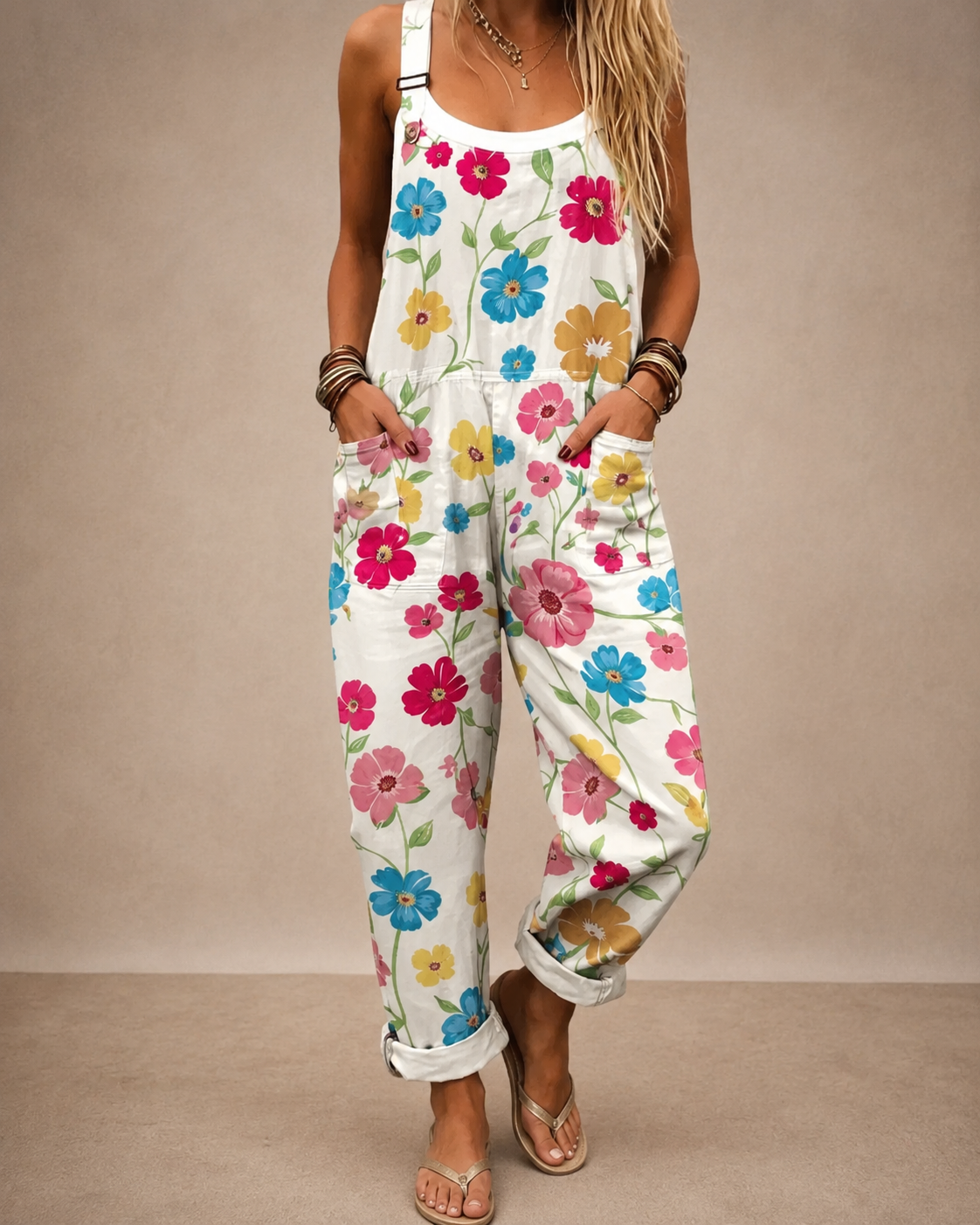 Sunshine | Comfortable Printed Overalls