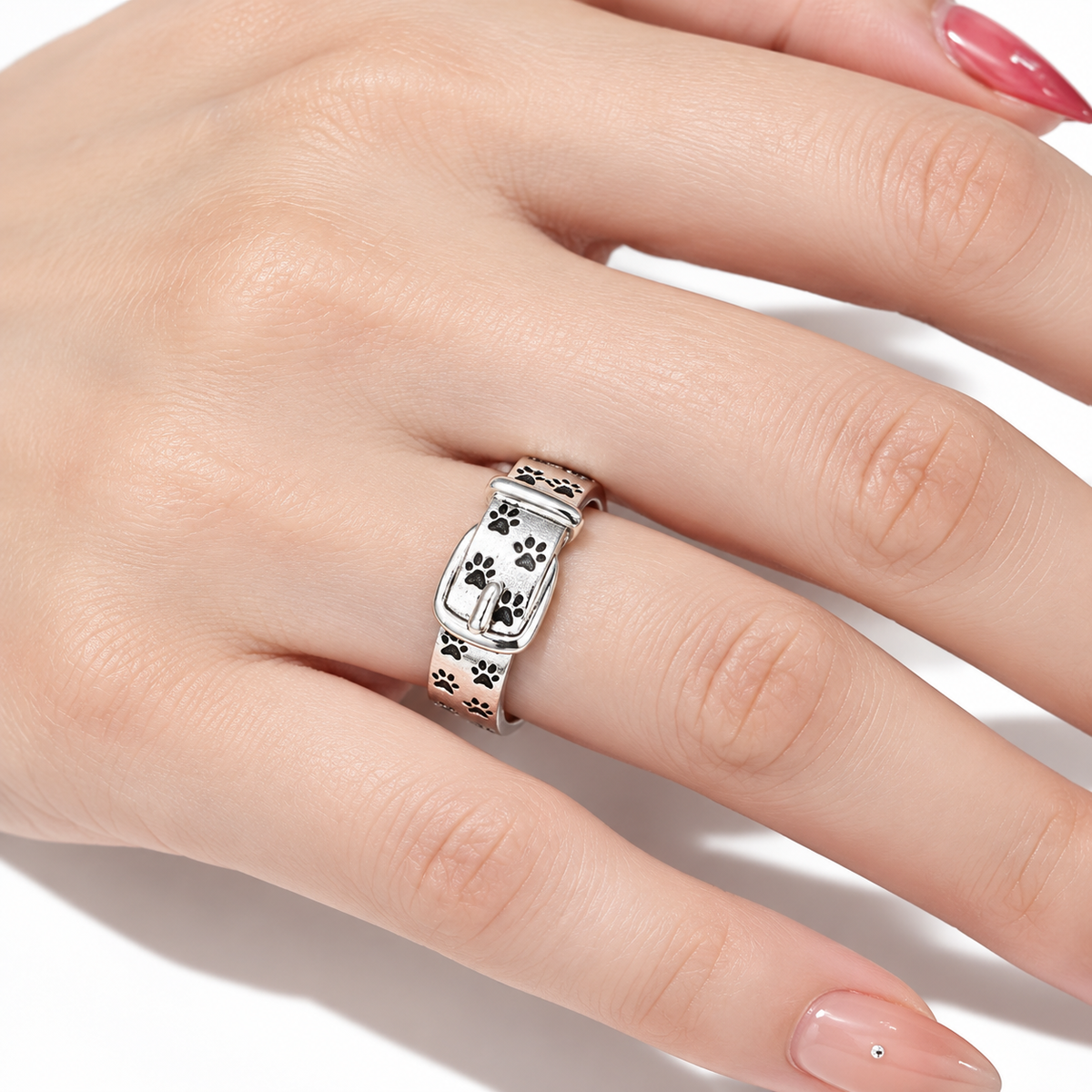 Cute and Stylish Dog-Inspired Collar Ring