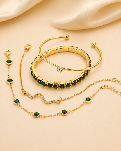 Ashabrina Bracelet Set Gold