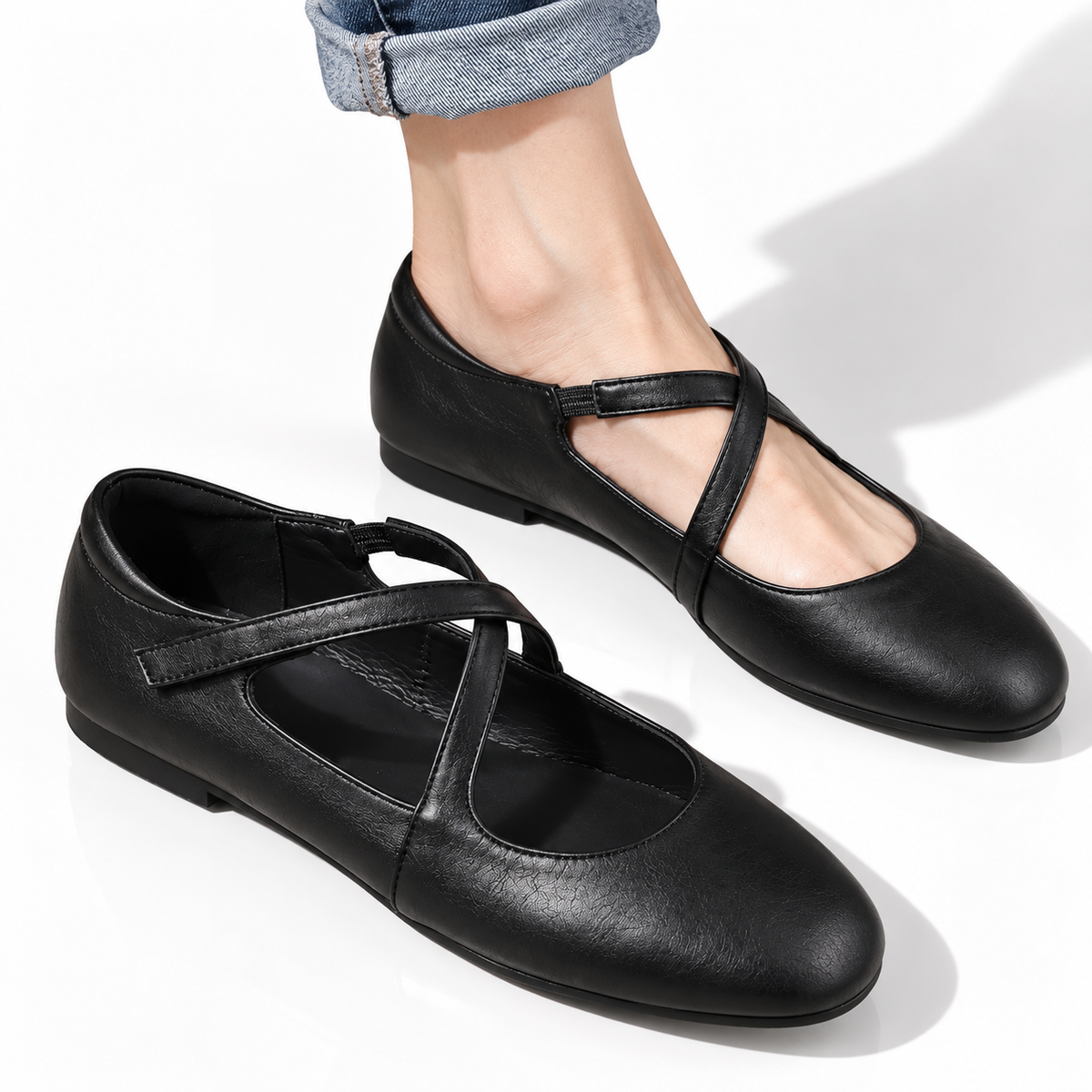 Zeorey | Leather Flats