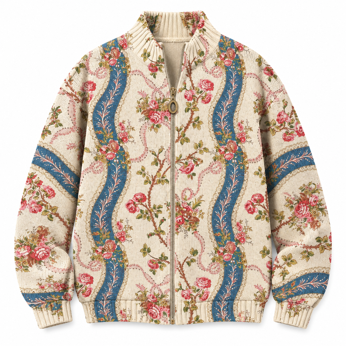 ROSSALINE CLIMBING ROSE RIBBON CARDIGAN
